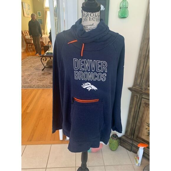 NFL Tops - Women’s Broncos Cowl Neck Sweatshirt